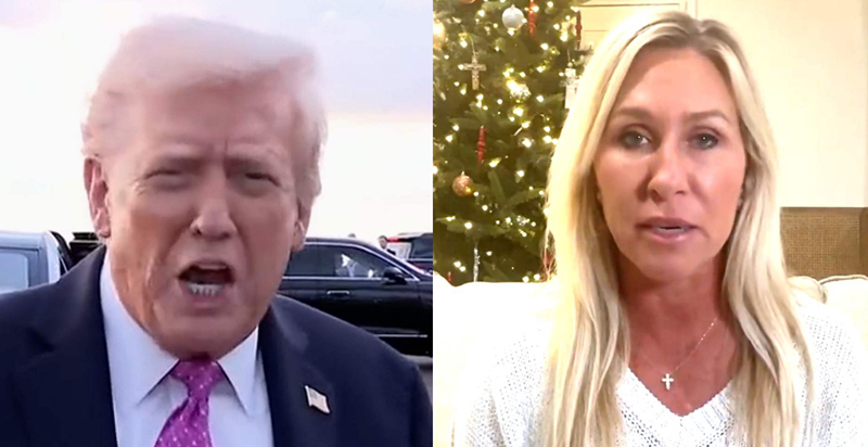 特朗普和格林 视频截图