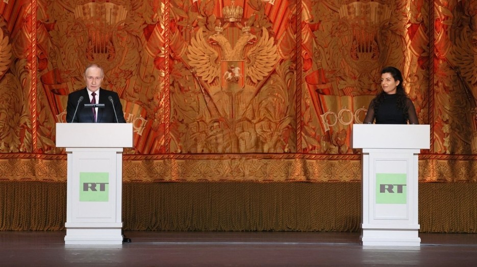 俄罗斯总统普京在“今日俄罗斯”电视台成