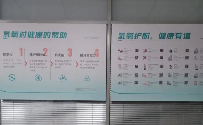 某氢氧中心挂的宣传牌。谢艺观 摄