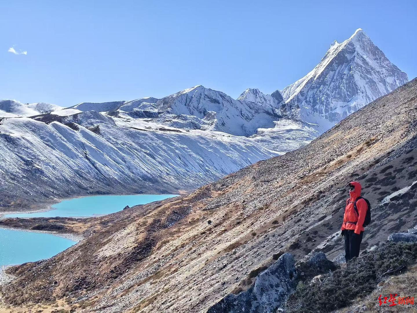▲雷某发的登山图