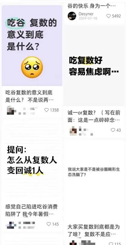 和星野一样,越来越多人正在走出吃谷焦虑。(图/小红书截图)