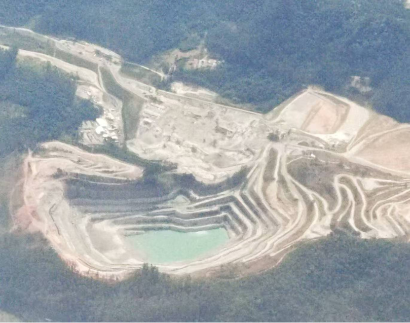 大规模采矿的遗迹