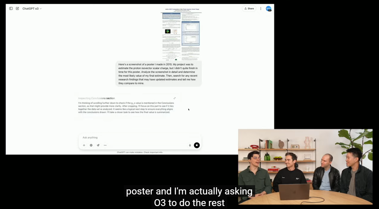 OpenAI正式发布o3和o4-mini:最强推理模型、能够“思考”图片