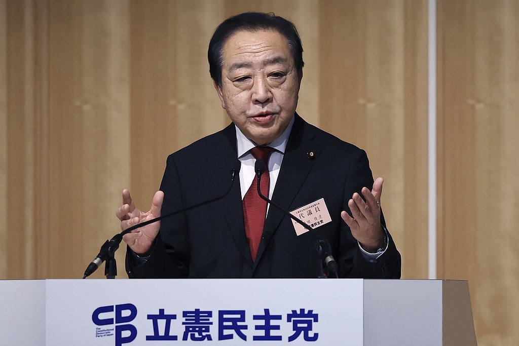 日本立宪民主党党首野田佳彦,资料图 图源:视觉中国