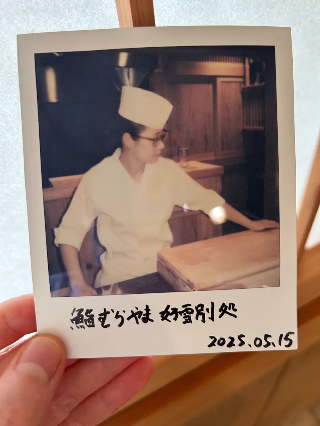食客给温舒祺拍摄的工作照。(图/受访者提供)