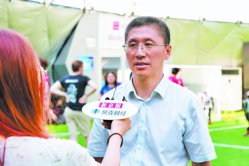 清华大学自动化系研究员、机器人控制实验室主任赵明国。新京报贝壳财经记者 吉喆 摄