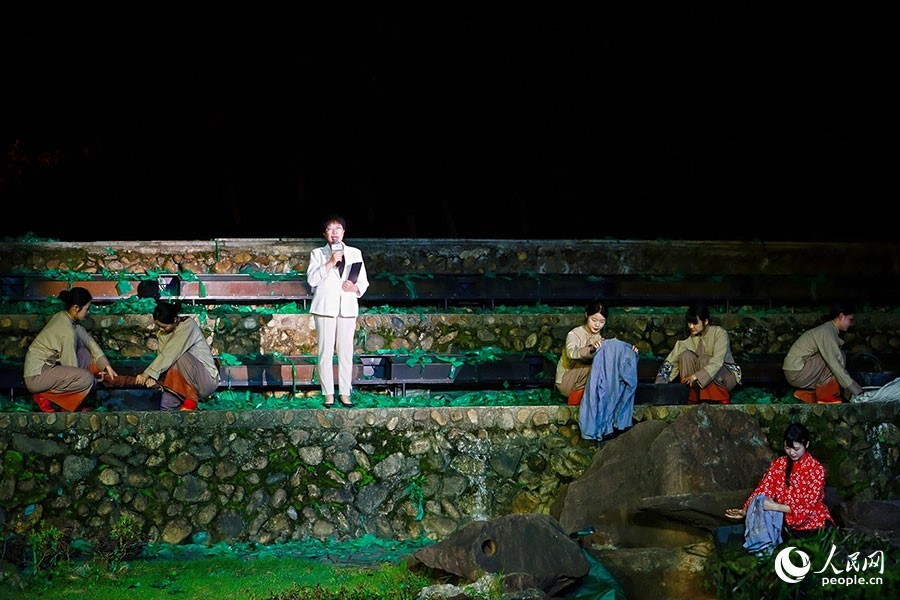 闽北苏区妇女担架队、洗衣队队员后代张珍秀。人民网 李唯一摄