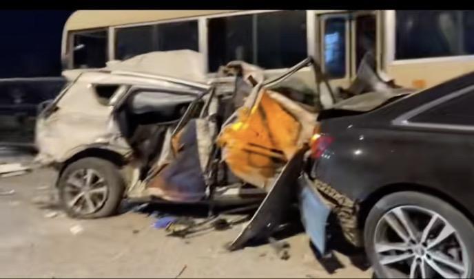 ▲事故现场。视频截图