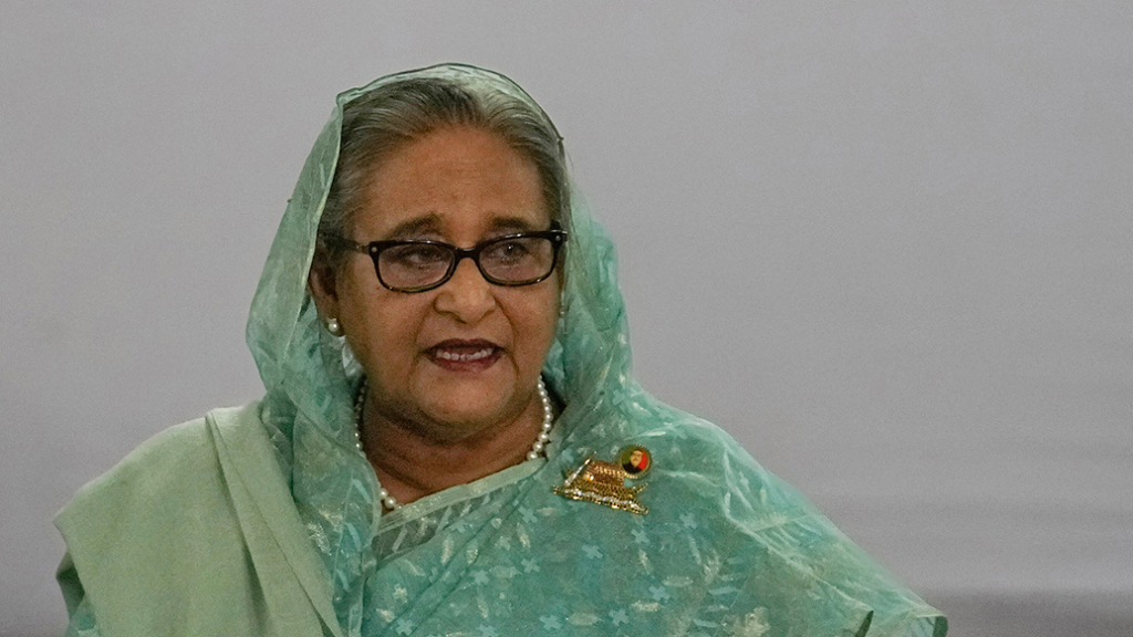 孟加拉国前总理哈西娜。视觉中国 资料图