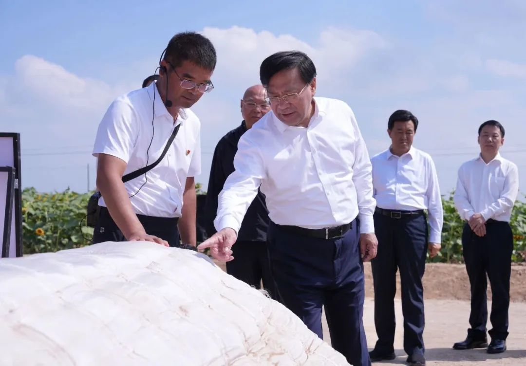 2024年8月，全国农田建设现场会召开前，韩俊到高标准农田建设项目区进行调研