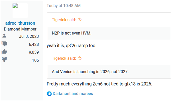 性能飞跃!AMD下代Zen6 CCD采用台积电2nm N2P:IOD为3nm N3P