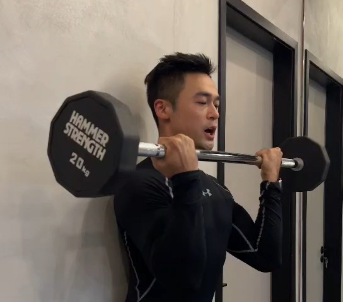 吴天根在训练中。图/受访者提供