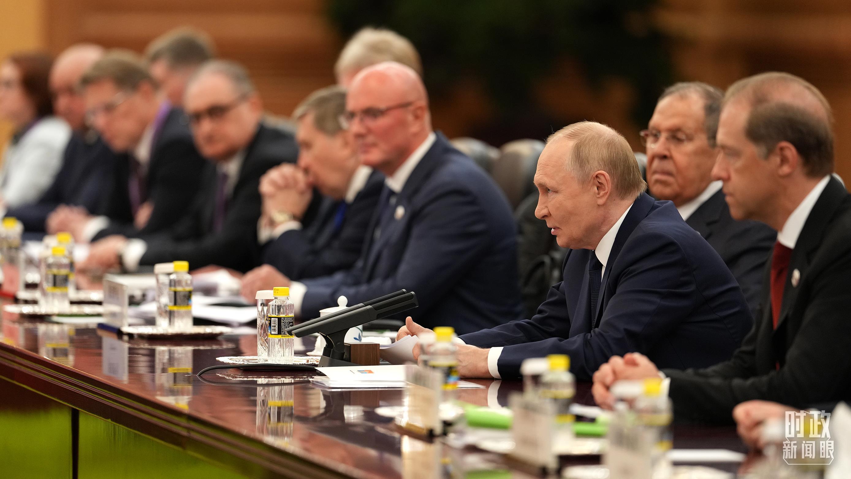 △俄罗斯总统普京。（总台记者李晋拍摄）