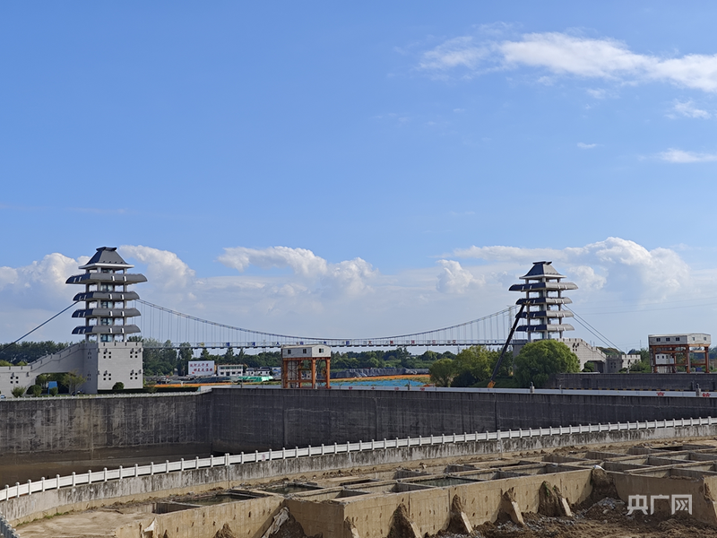 淮河入海水道淮安枢纽（央广网记者 王锡斐 摄）