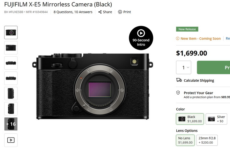 X-E5暴涨75% 富士是要亲自下场做黄牛了?