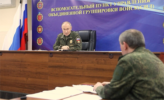 普京视察特别军事行动指挥部社交媒体