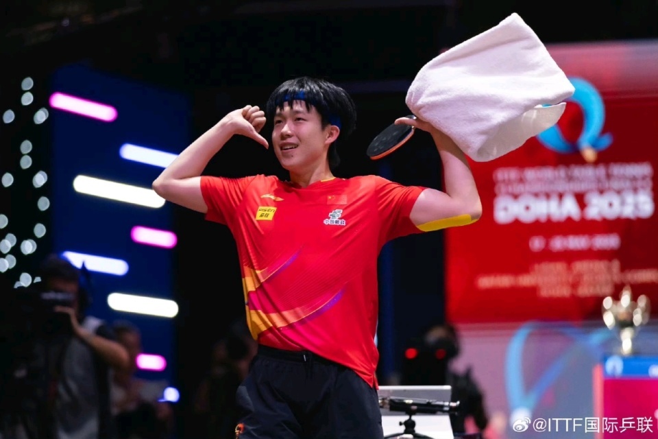 扛起国乒大旗!王楚钦:曾经很懵懂 夺冠后才懂马龙樊振东多么不容易