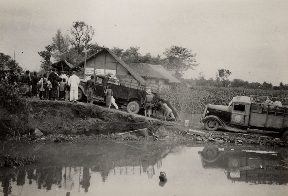 南迁的故宫文物在川陕公路运输的艰苦状况