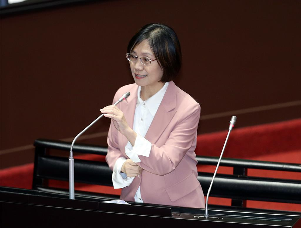 图为国民党籍民意代表翁晓玲 资料图 图源：台湾《中国时报》