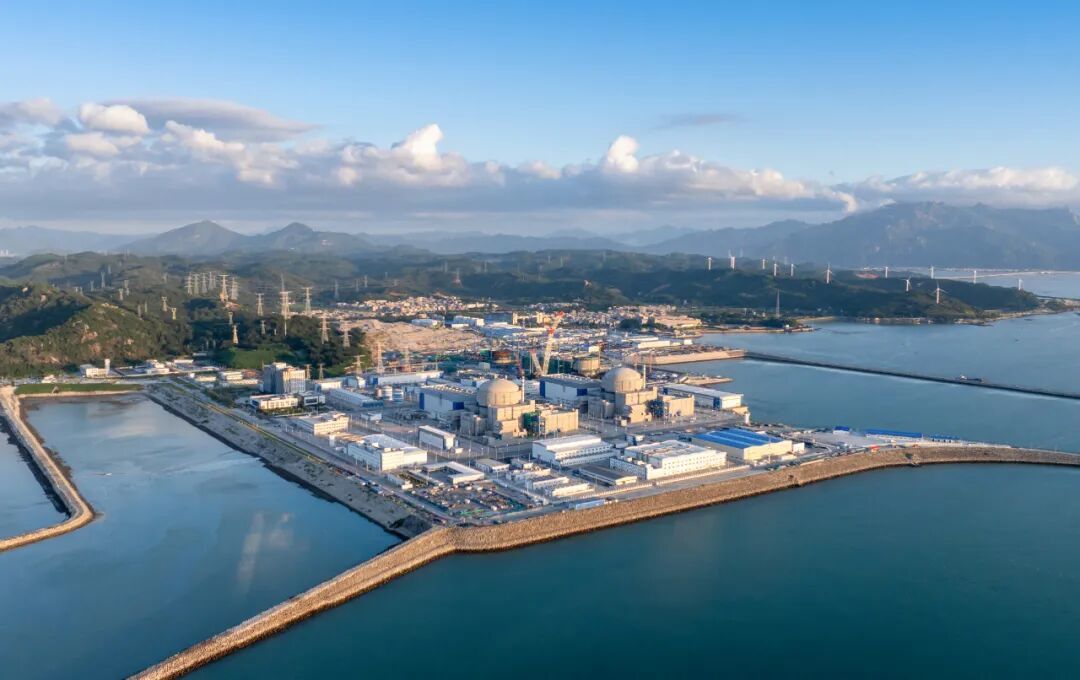 坐落在福建省漳州市云霄县的漳州核电航拍图。方伟文摄