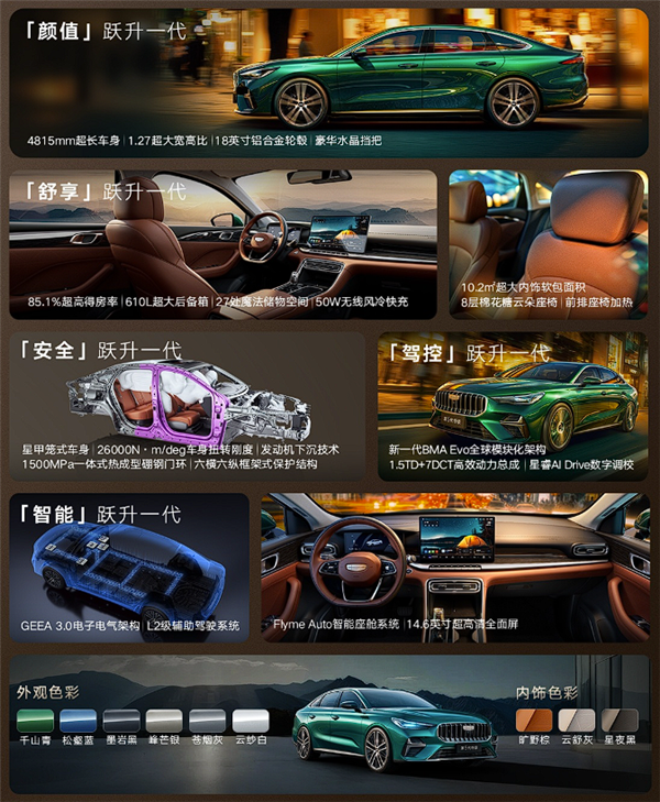 年轻人的第一台“AM吉” 第五代吉利帝豪上市:限时6.59万起