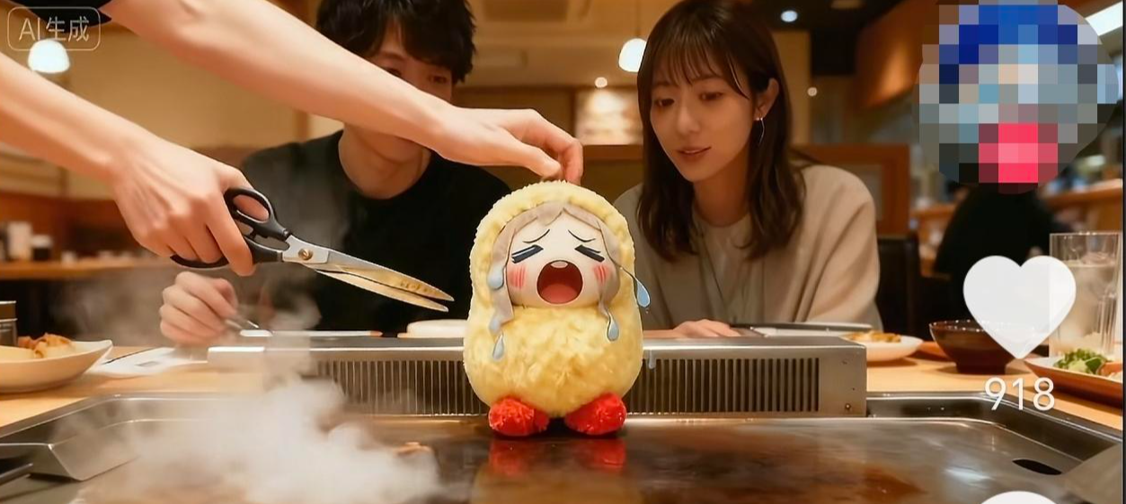 ▲“虐向”视频