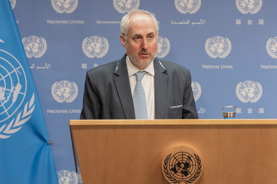 △联合国秘书长发言人迪雅里克(资料图)