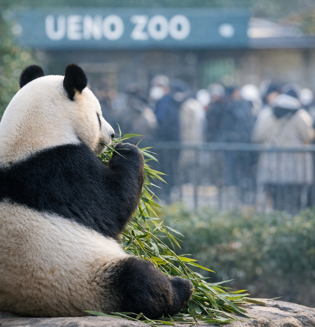 上野动物园现场 AI形象图
