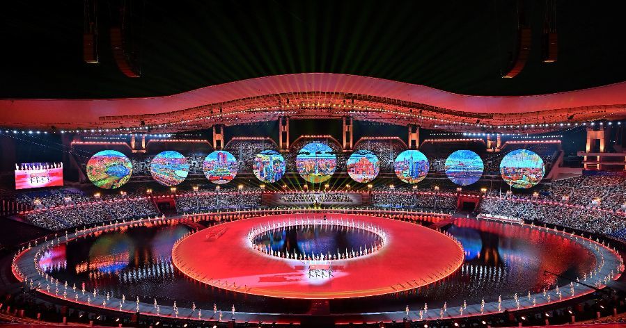 开幕式AI画卷,图源新华社