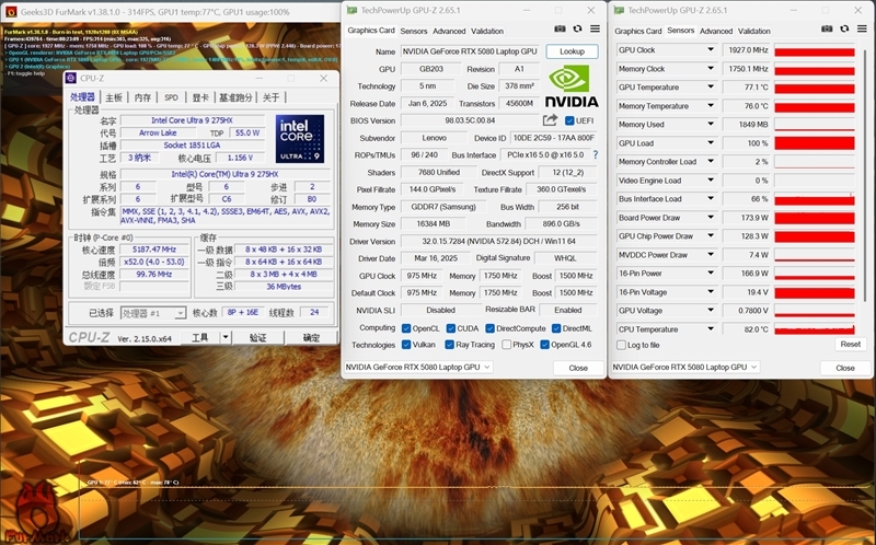 酷睿Ultra 9 275 HX与i9-14900HX深度对比!联想拯救者Y9000P 2025至尊版评测:为什么说Arrow Lake是最优秀的笔记本处理器