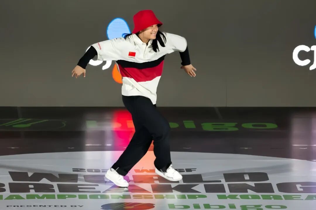 ·2022年,郭朴在霹雳舞世锦赛女子