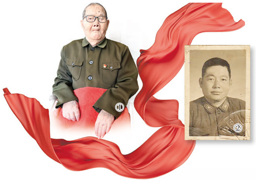 图①:孙文秀接受采访。 本报记者 刘以晴摄