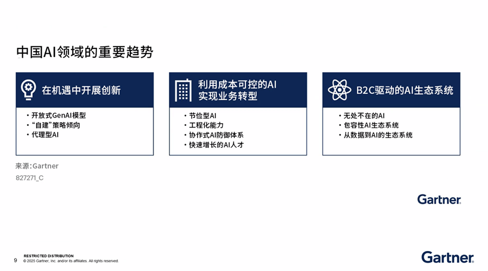 Gartner解读2025中国十大AI趋势:开源模型增强生态掌控力,超4成中国企业已试点Agentic AI