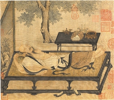 宋 《纳凉观瀑图》