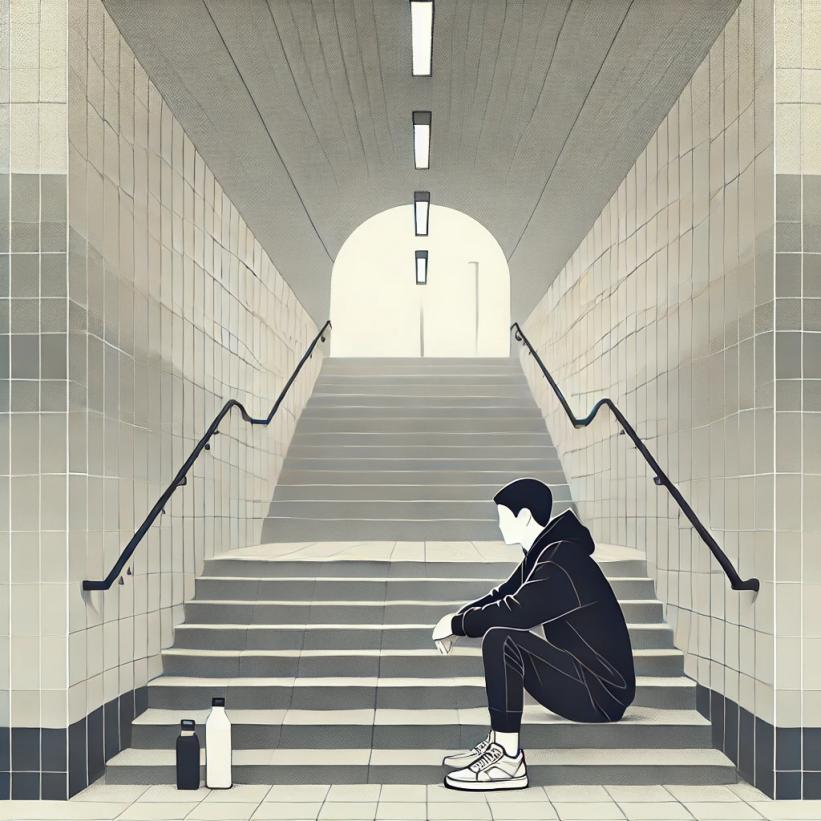 在隧道里等餐的负责人 图片由AI生成