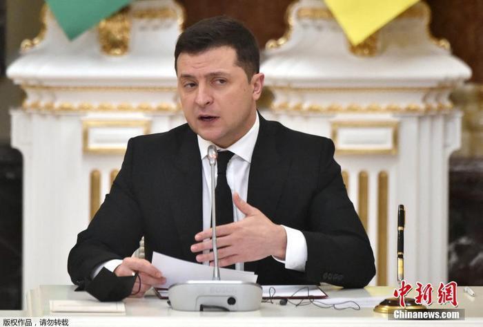 资料图:乌克兰总统泽连斯基。