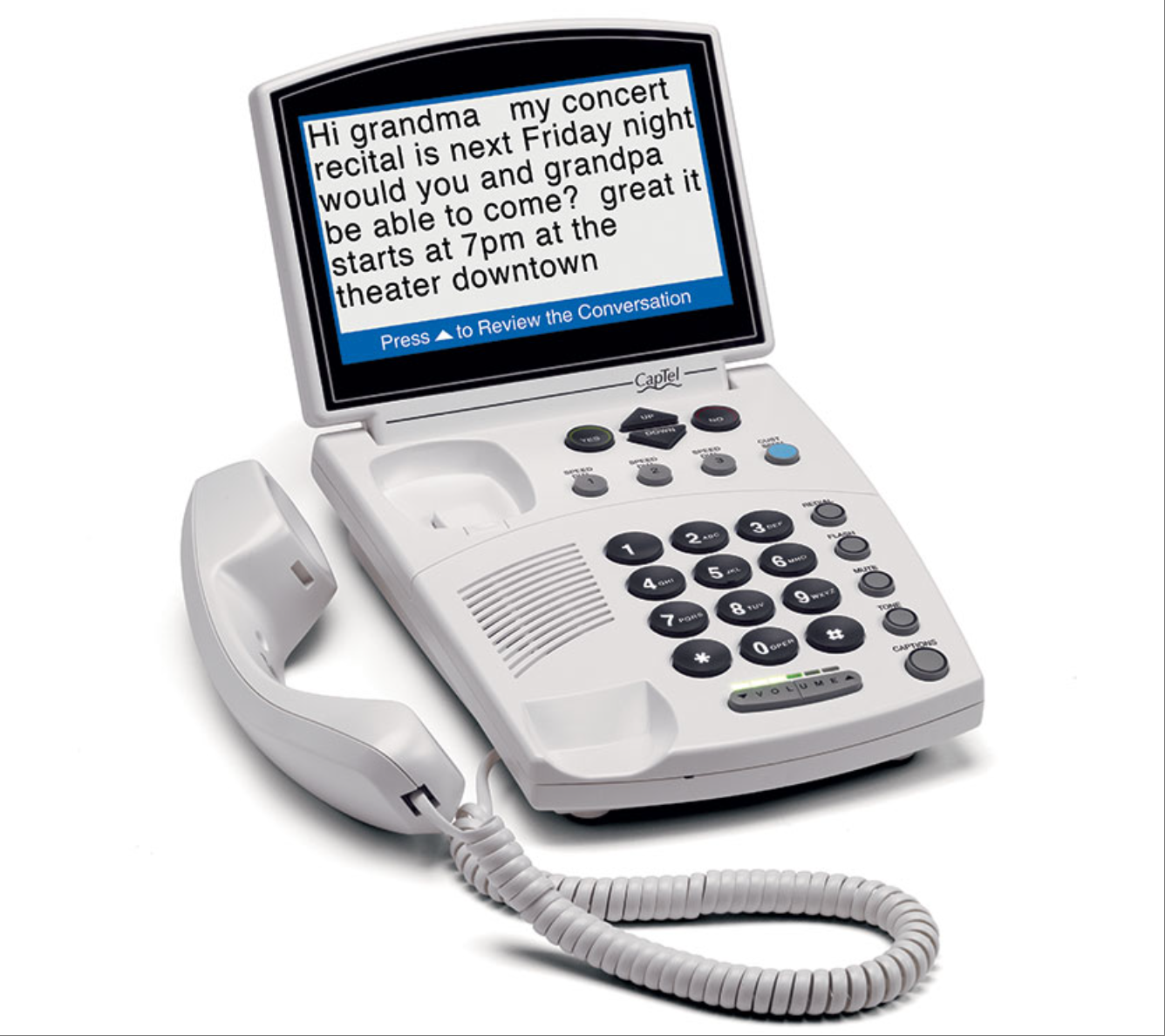 目前在售的 CapTel 840PLUS 型号聋人电话，支持常规电话线，无需互联网。CapTel 公司的其他机型均需要高速互联网。