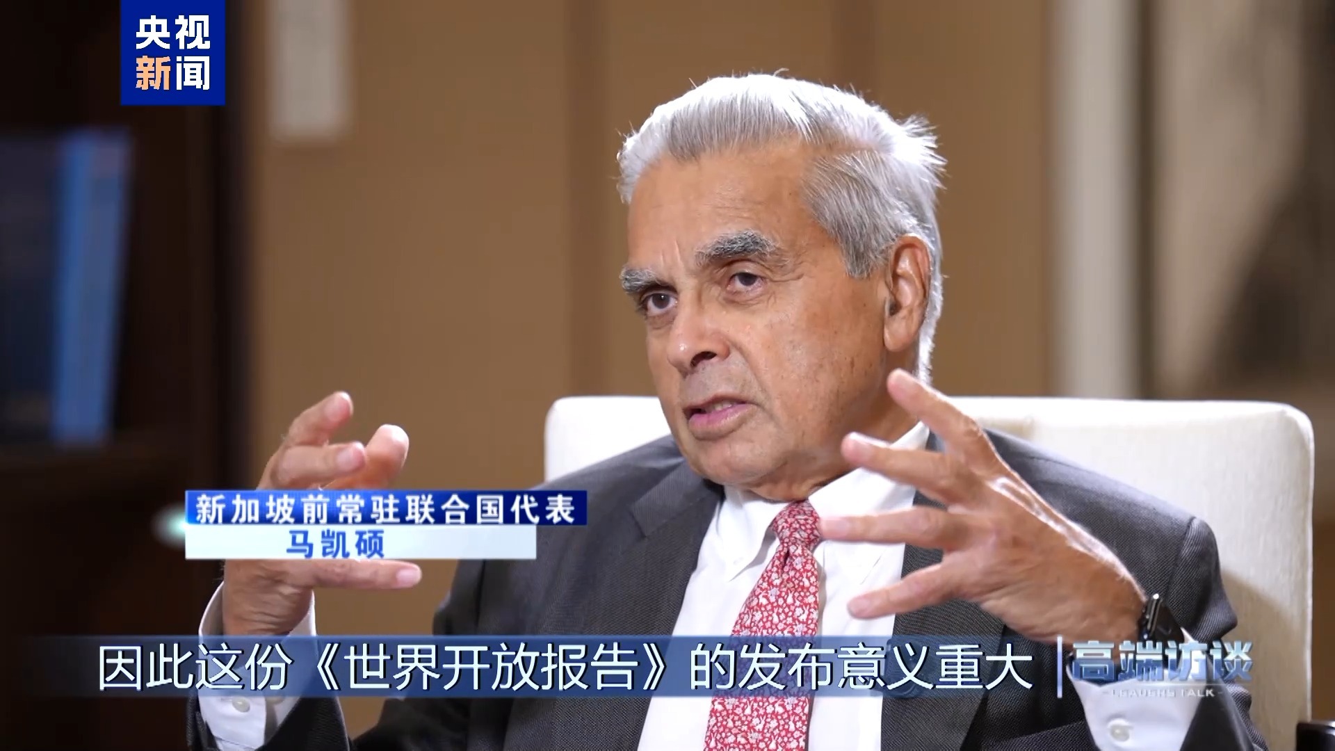 高端访谈丨专访新加坡前常驻联合国代表马凯硕