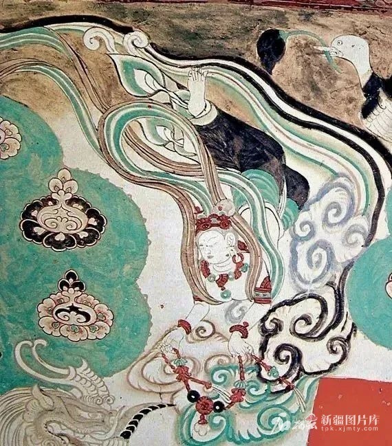 敦煌莫高窟壁画中的“飞天”。资料图