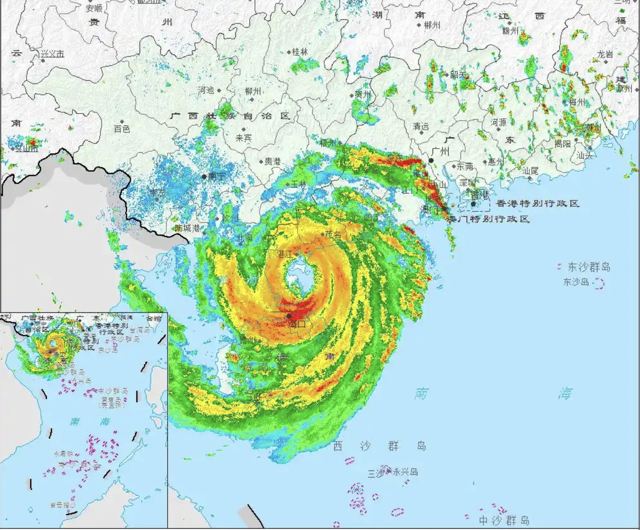▲麦德姆云图 据中国气象局