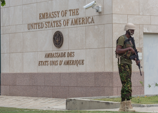 美国驻海地使馆标志 资料图 图源:IC photo