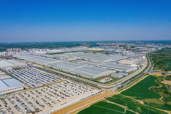 这是4月14日拍摄的安徽合肥长丰县（无人机照片）。新华社发（孔根龙 摄）