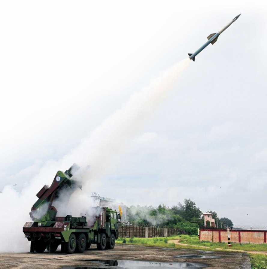 8月23日成功试射的印度“综合防空武器系统”