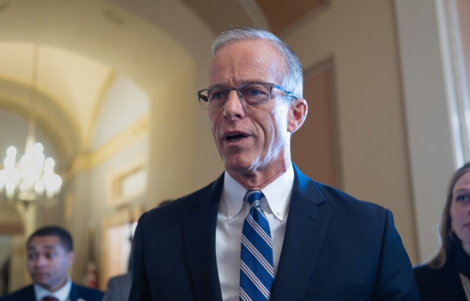 △参议院多数党领袖、共和党人约翰·图恩(资料图)