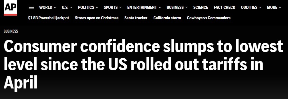 美联社报道截图