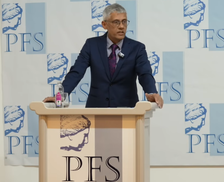 贾扬特·班达里在PFS年会上发表演讲视频截图