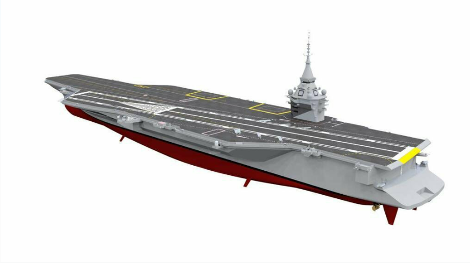 法国此前公布的新型航母设想图。