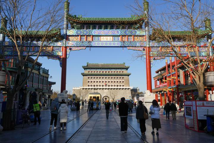 这是2024年12月26日从前门大街拍摄的正阳门箭楼。