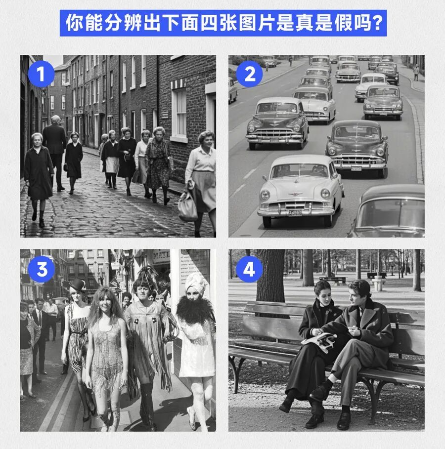 朱雀实验室提供的测试图片,4张照片中,只有是真的(采访对象提供)