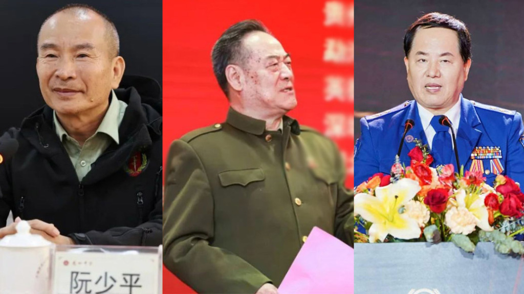 假院士阮少平、假参事余鹏翔和假外交官房文军（从左到右）。